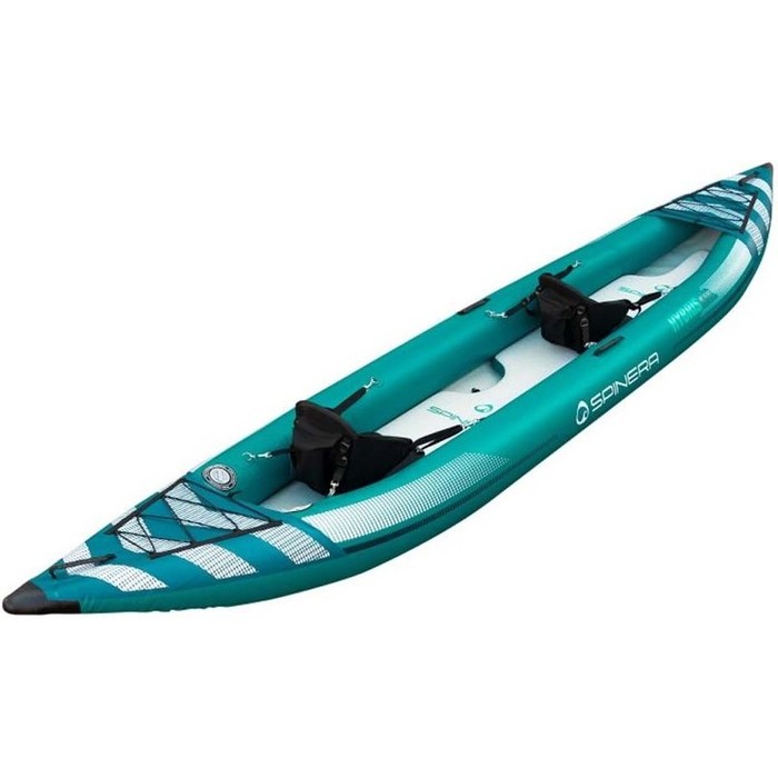 2022 Spinera Hybris 410 HDDS 2 Person Inflatable Kayak Package Including Bag, Fins & 2 Seats